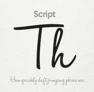 Script font (Source: 99designs)