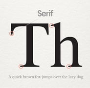 Serif font (Source: 99designs)