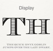 Display font (Source: 99designs)